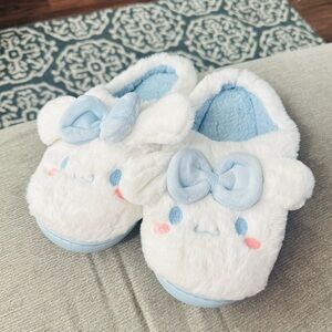 Sanrio Cinnamoroll Blue White Slippers Adult
